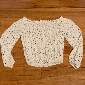 Brandy Melville off the shoulder floral top